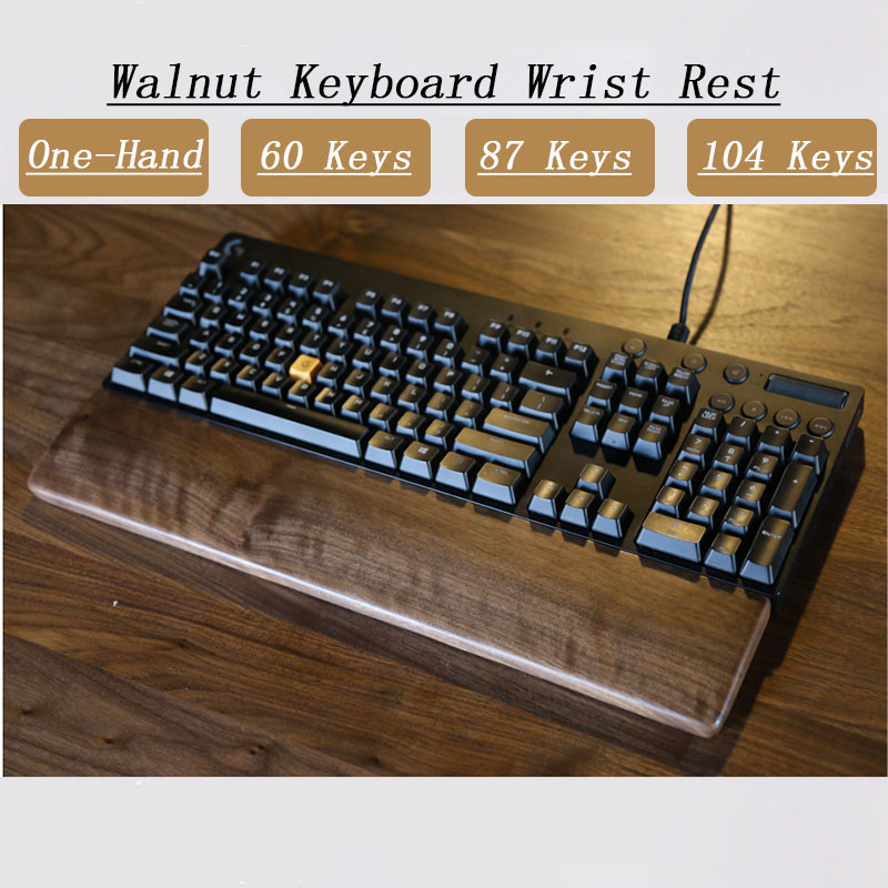 Gaming Keyboard Number Pad - Een Hand Eiken Walnoot Houten Toetsenbord