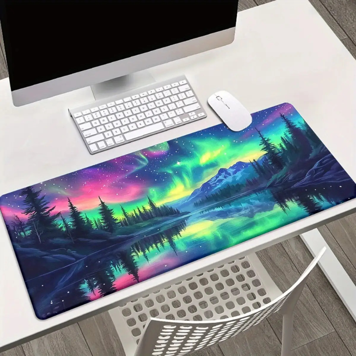 Gaming Keyboard Brand - Merk Kleurrijke Wave Print Muismat Gaming