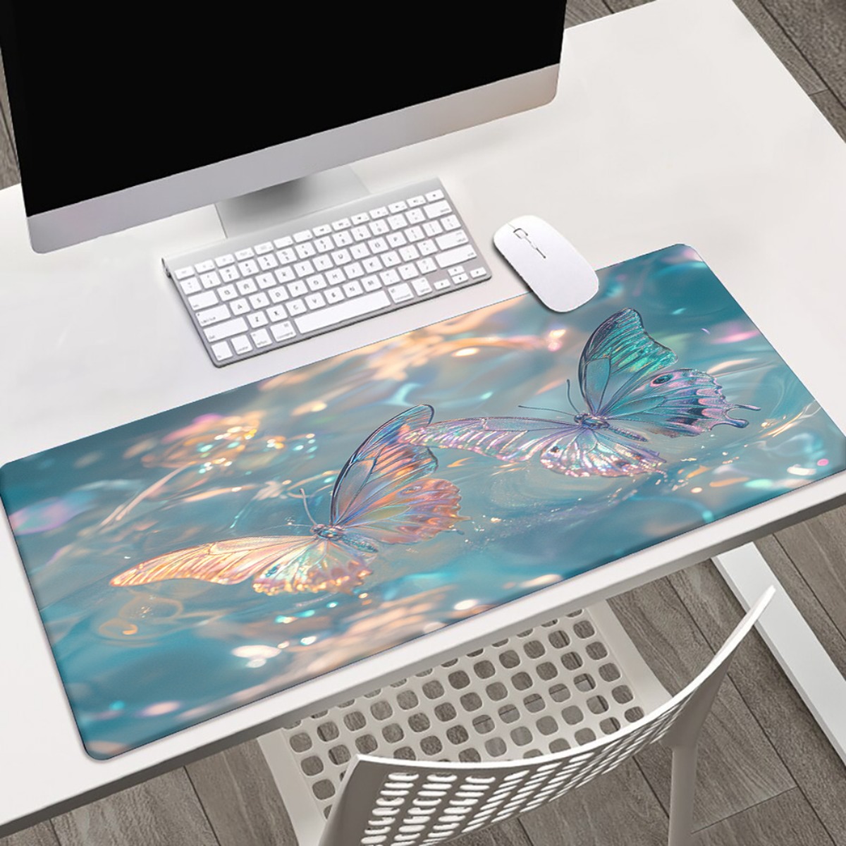 Gaming Keyboard Brand - Merk Iron Art Butterfly Muismat Waterdichte