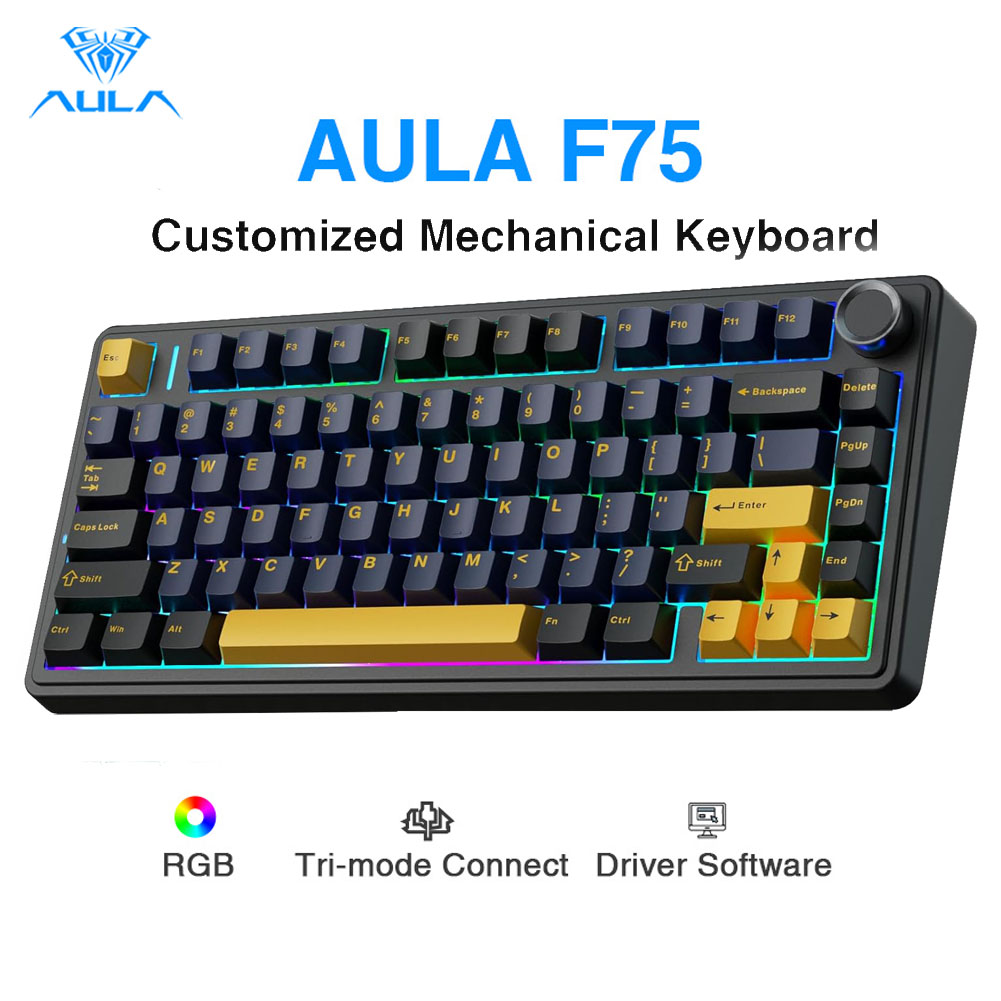 Gaming Keyboard Number Pad - Aula F75 mechanisch toetsenbord, volledig hot-swappable