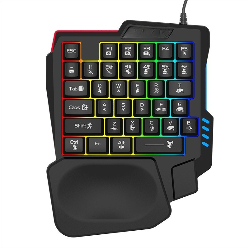 Gaming Keyboard Ebay - K5 éénhands-toetsenbord Gungod Throne, mechanisch gevoel