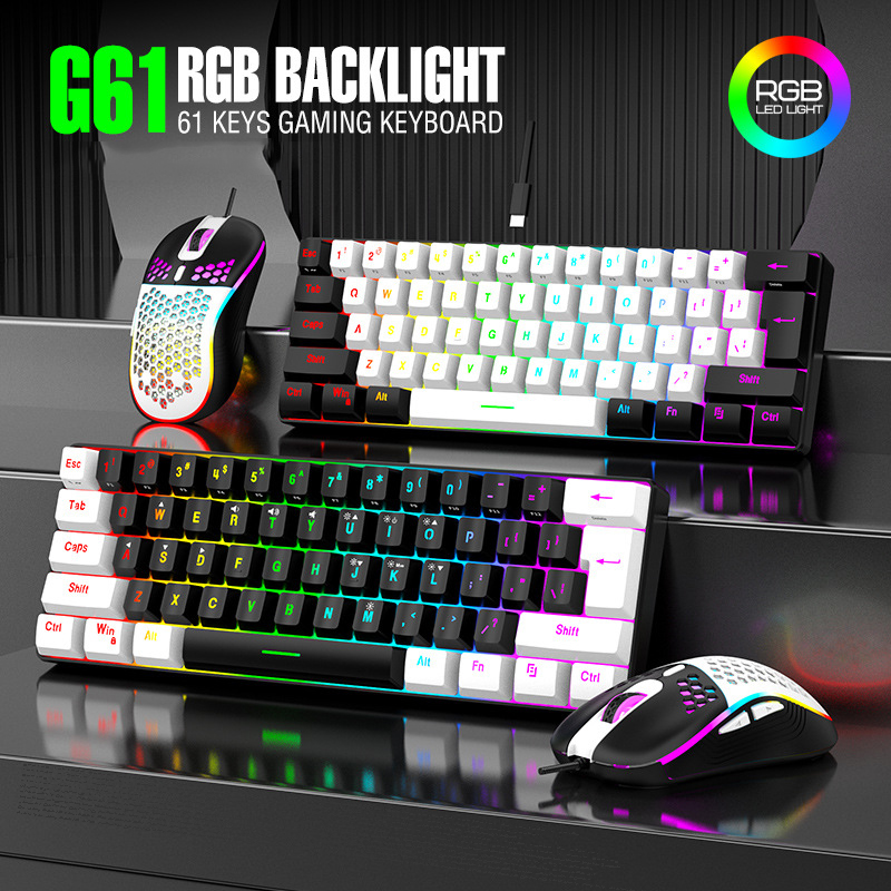 Gaming Keyboard And Mouse For Xbox - Toetsenbord- en muissets 60% RGB Gaming