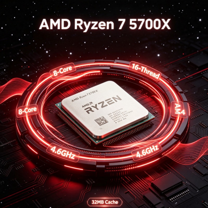 AMD Ryzen 7 5700X 8-core 16-th - Amd Cpu Ryzen 7 recensie en prijs