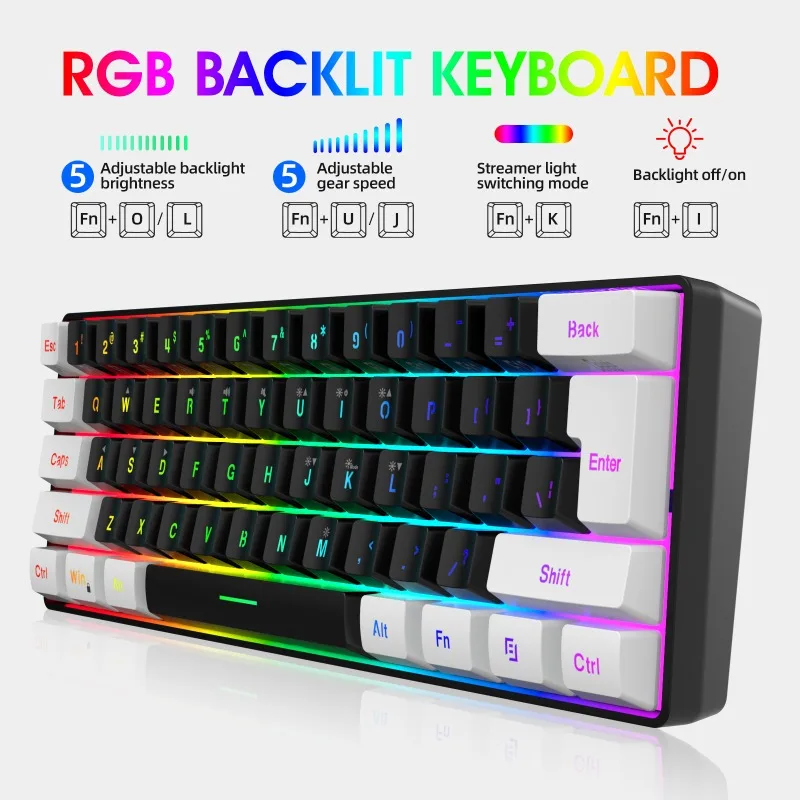 Toetsenbord en muis 60% comput - Gaming Keyboard And Mouse For Xbox recensie en prijs