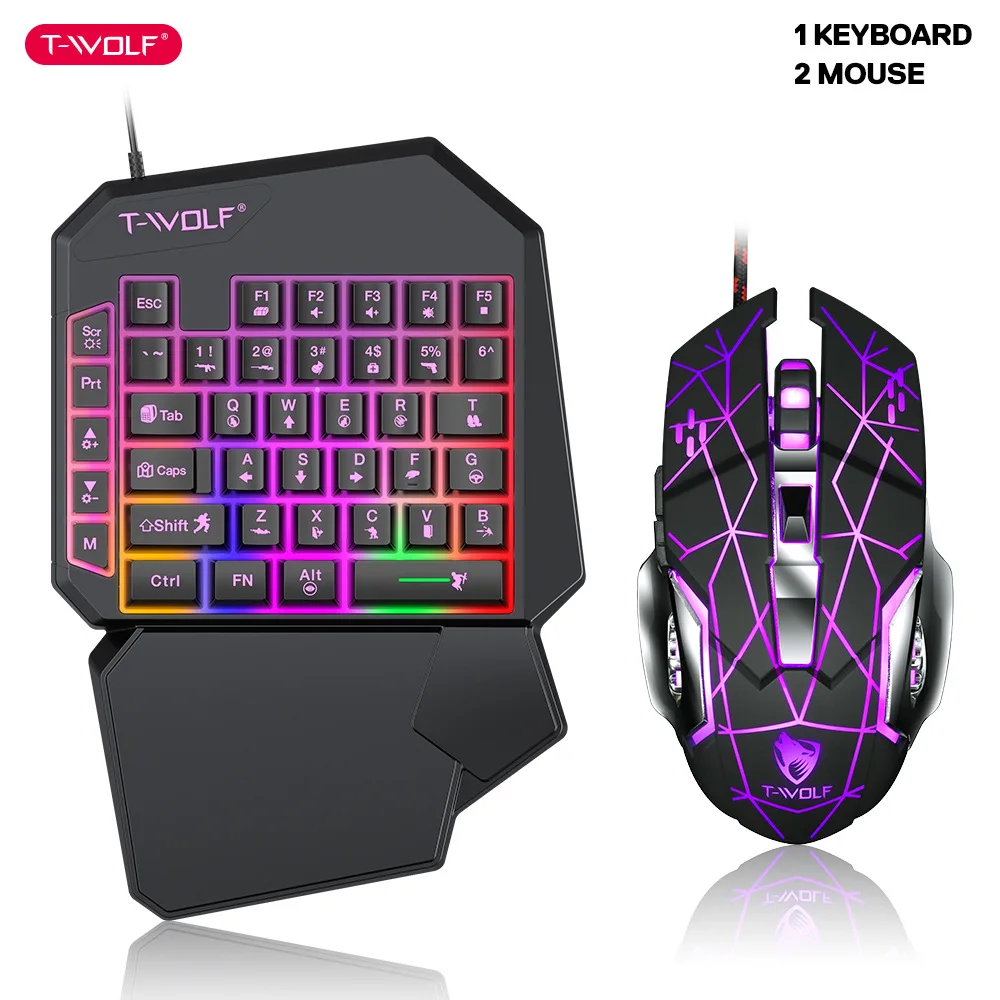 T-WOLF Tf900 One-Handed Keyboa - Gaming Keyboard Mobile recensie en prijs