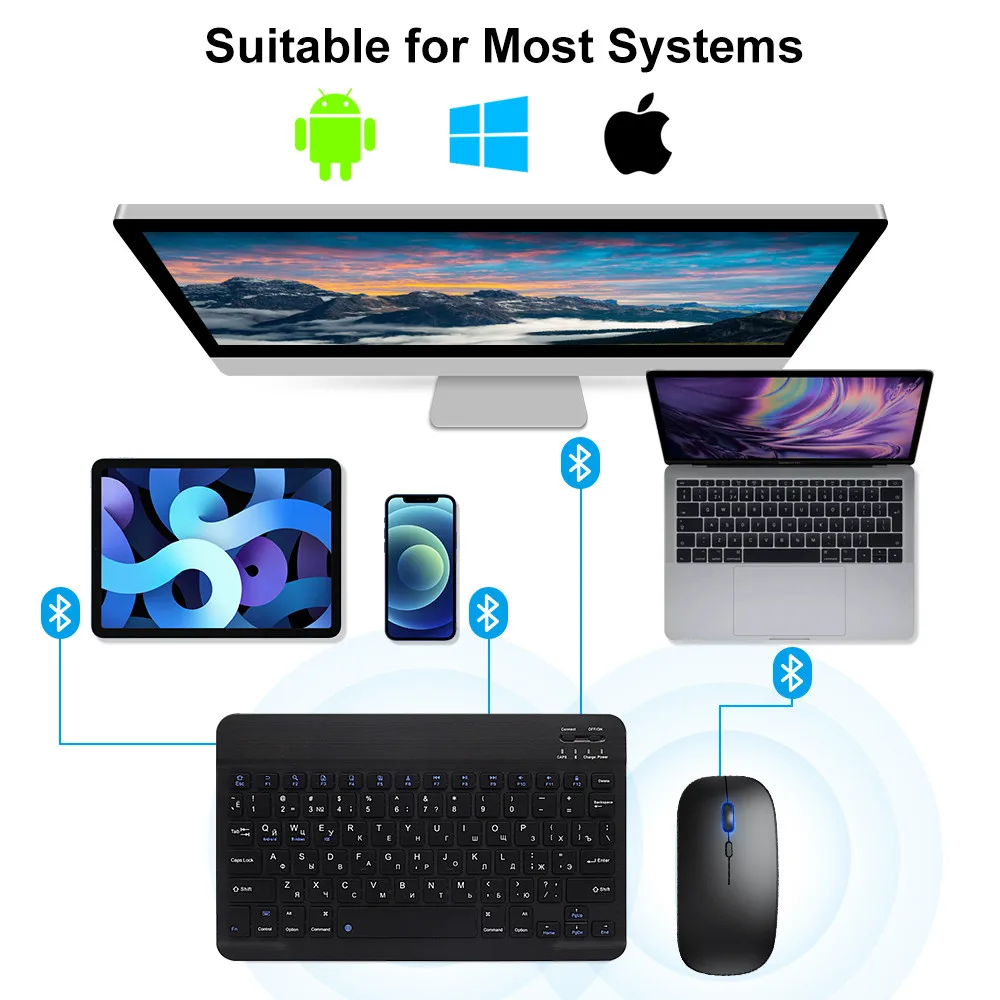 Nieuwe 2025 Bluetooth draadloz - Gaming Keyboard Mouse Wireless recensie en prijs