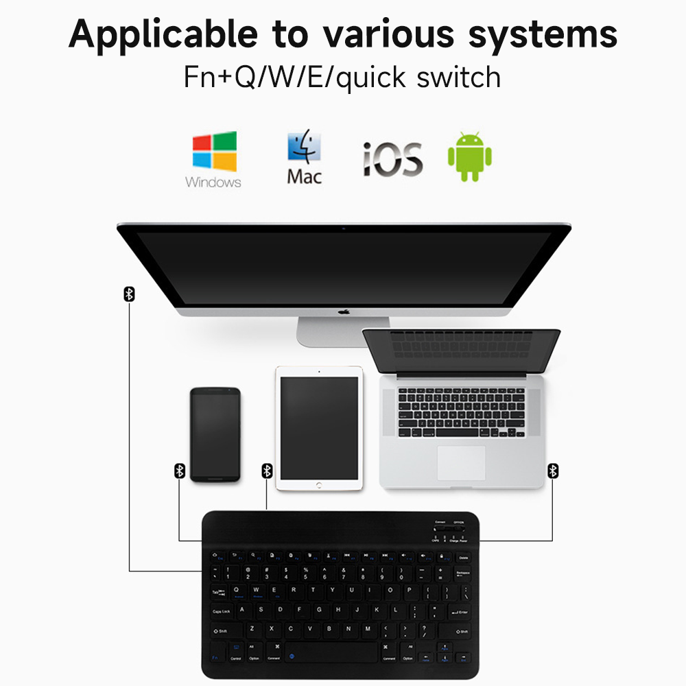 Bluetooth Toetsenbord Voor Ios - Gaming Keyboard Mouse Wireless recensie en prijs