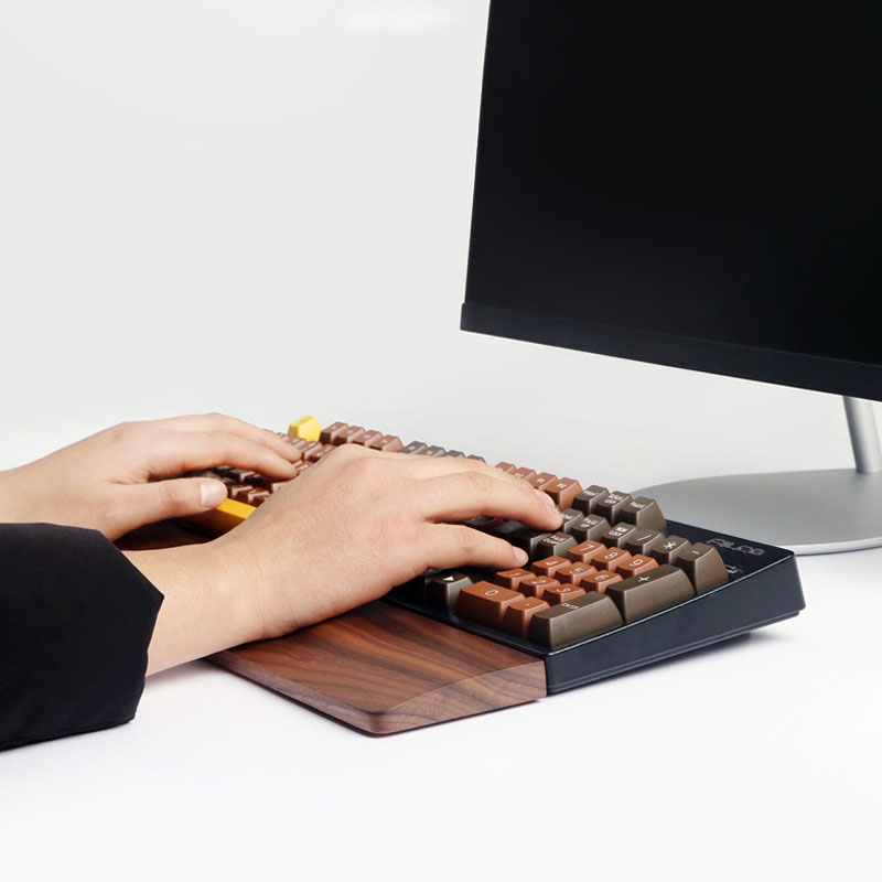 Een Hand Eiken Walnoot Houten  - Gaming Keyboard Number Pad recensie en prijs