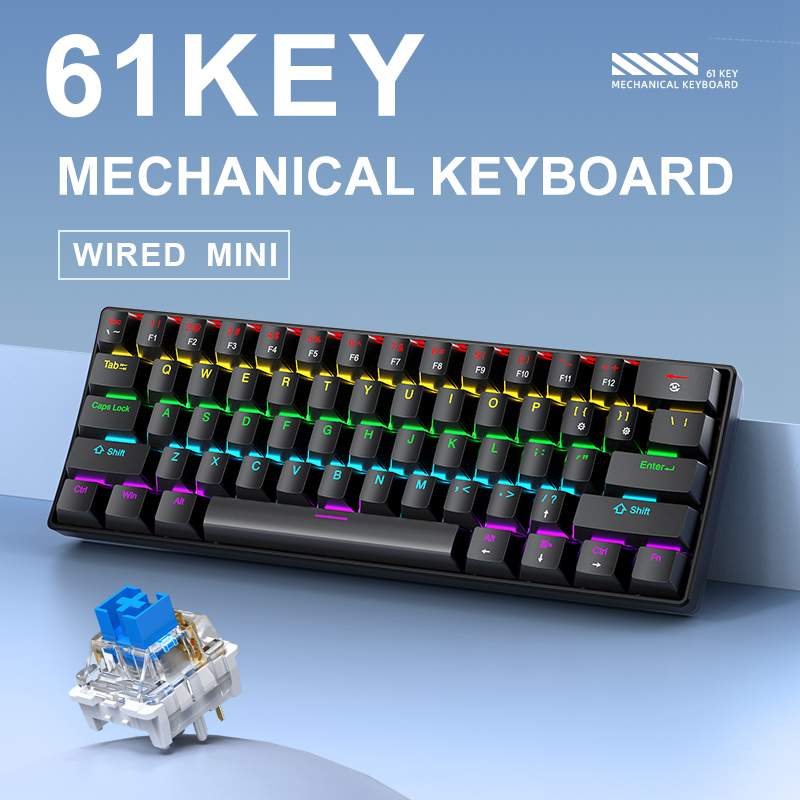 K61 Bedraad mechanisch gamingt - Gaming Keyboard And Mouse Set recensie en prijs