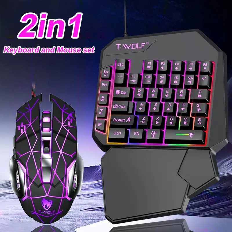 FocusOnPC TF900 2-in-1 mobiele - Gaming Keyboard Mouse Set recensie en prijs