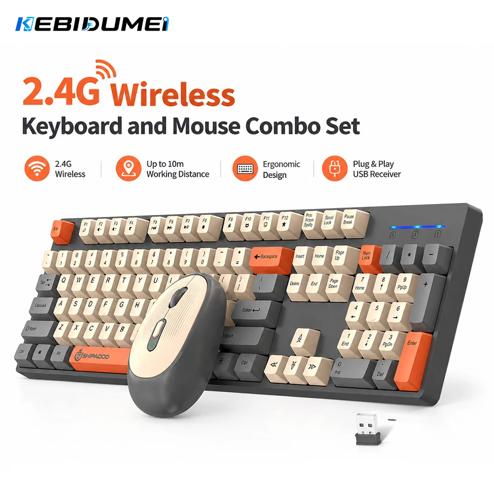 KEBIDUMEI 2.4G draadloos toets - Gaming Keyboard Mouse Set recensie en prijs