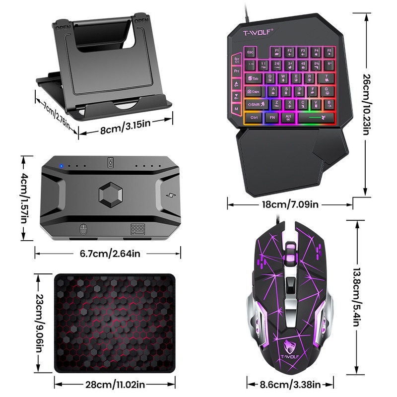 T-Wolf Tf950 5-in-1 éénhands g - Gaming Keyboard And Mouse For Xbox recensie en prijs
