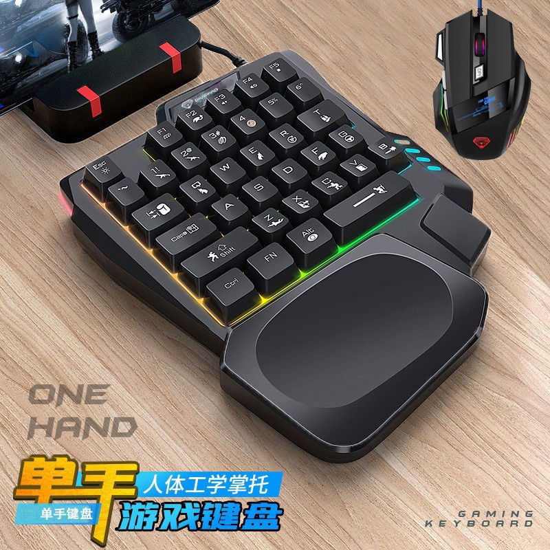 K5 éénhands-toetsenbord Gungod - Gaming Keyboard Ebay recensie en prijs