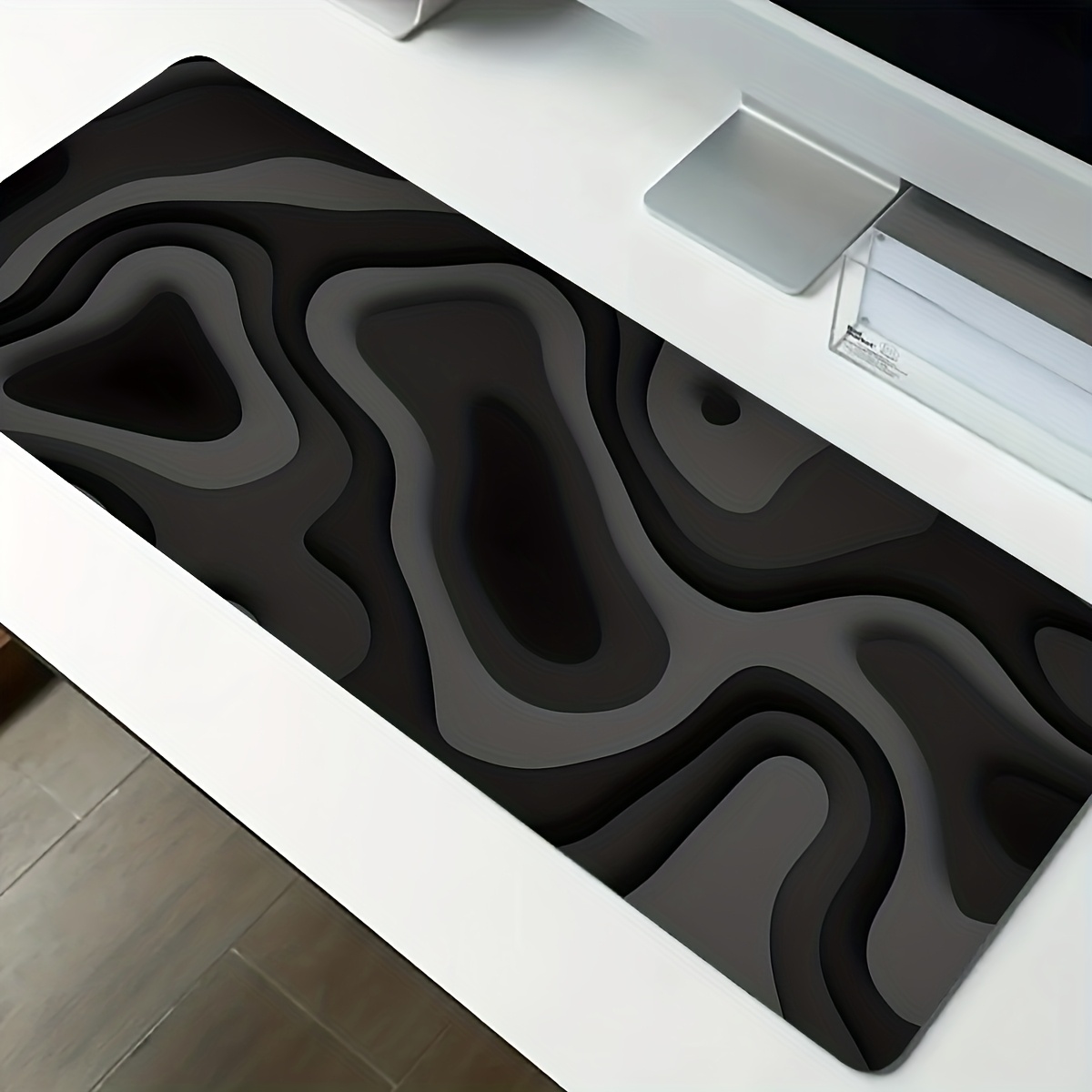 Zwart-grijs swirl design grote - Gaming Keyboard Brand recensie en prijs
