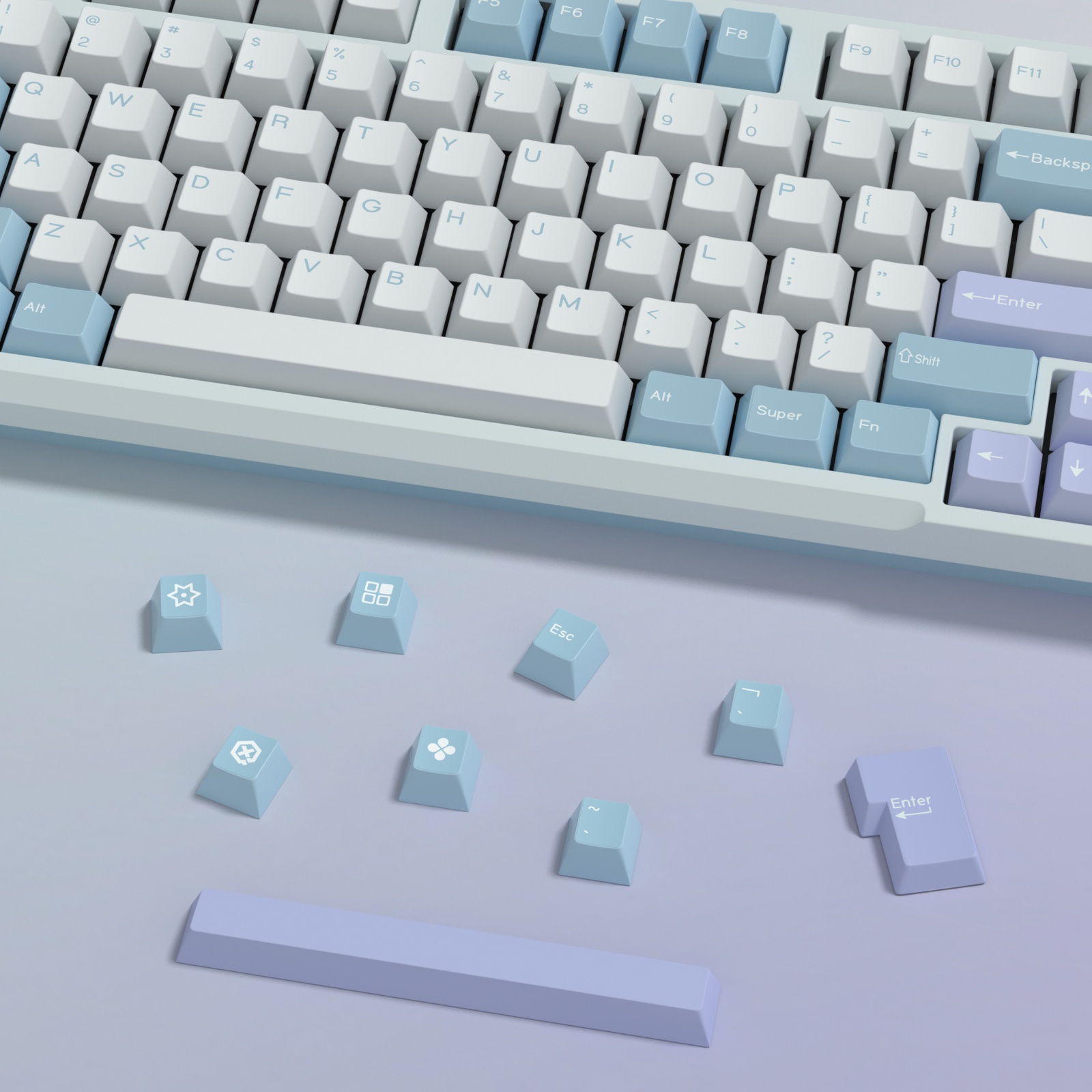 KBDiy GMK Illusion Keycap Cher - Gaming Keyboard Number Pad recensie en prijs