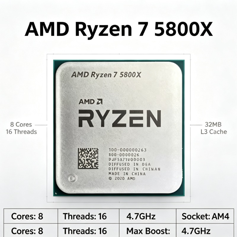 AMD Ryzen 7 5800X voor AM4-ser - Amd Cpu Ryzen 7 recensie en prijs