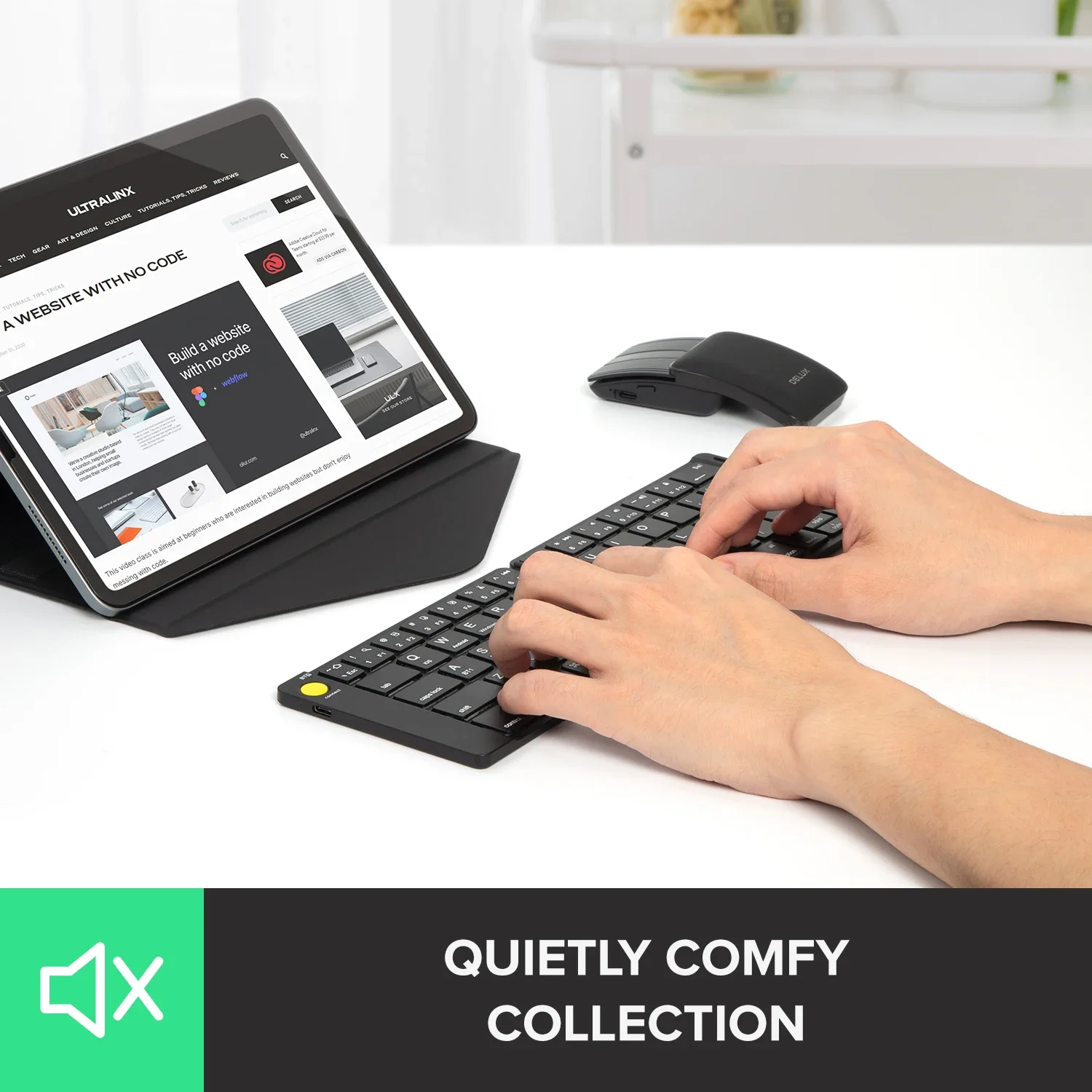 Delux opvouwbare toetsenbord-m - Gaming Keyboard Mouse Wireless recensie en prijs