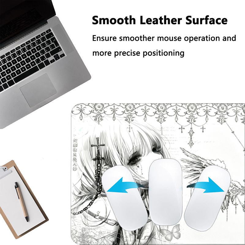 Leren muismat Zwart Wit Anime  - Gaming Keyboard Tactile recensie en prijs