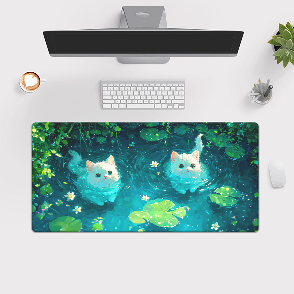 Merk Cute Cat Pond XXL muismat - Gaming Keyboard Brand recensie en prijs